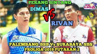 Rivan Rendi Toiran hajar team Dimas habis-habisan | PROLIGA PUTARAN 2 2019 | SURABAYA-SBS Vs P-BSB