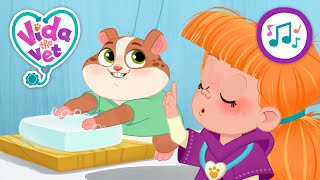 Sunny’s Germy Hands @vidathevet Music Video | Animal Cartoons for Kids | Mental Health Awareness