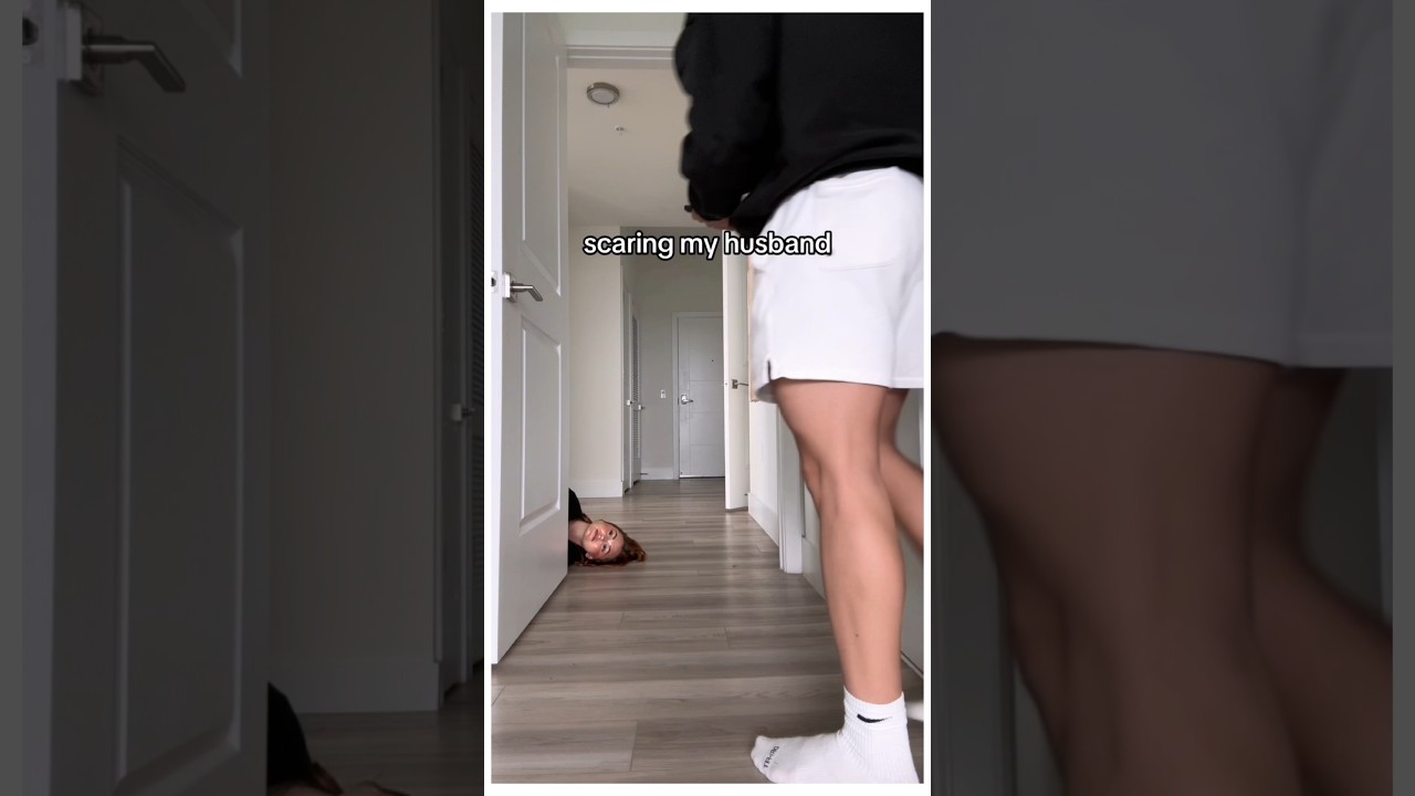 Lying on the floor playing pranks ? #scareprank jumpscare