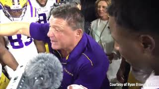 Ed Orgeron after beating Alabama: 'This is our house from now on.'