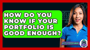 How Do You Know If Your Portfolio Is Good Enough? - Next LVL Programming