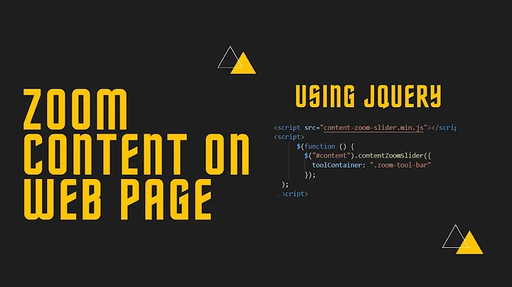 Zoom In/Out web page using Jquery