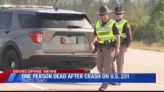 One person dead after crash on US 231