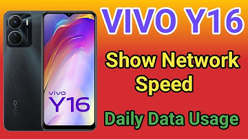 VIVO Y16 Show Daily Data Usage kaise kare | How To Show Daily Data Usage Setting In VIVO Y16