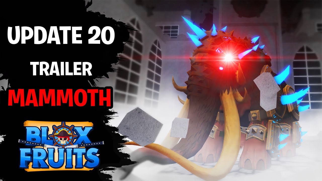 BLOX FRUITS UPDATE 20 IS HERE AND THEY ANNOUNCED THE NEW MAP + MAMMOTH FRUIT?  