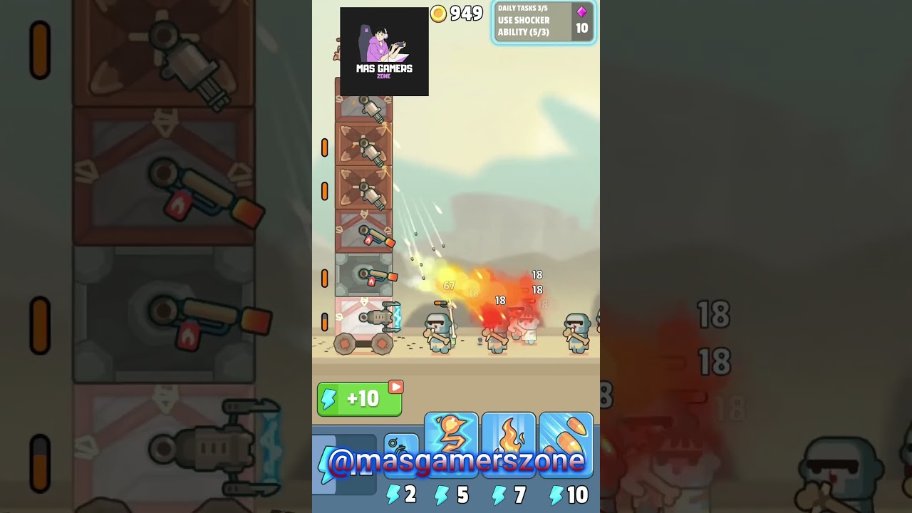 TDS - Tower Destiny Survive Short 7 First time play BIG update Gameplay Ads 