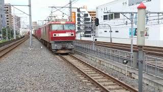 JR貨物EH500-12号機牽引3086レコンテナ貨物浦和駅通過(2020年9月14日)