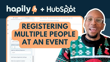 Multi-Guest Registration: Let Attendees Bring Friends in One Form Submission using HubSpot + hapily!