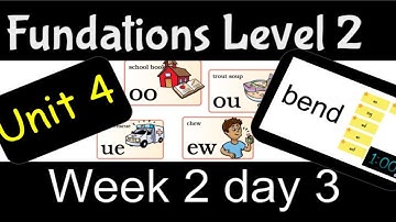 Fundations Level 2 Unit 4 Week 2 Day 3