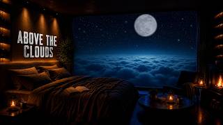 Above the Clouds [Orbital Lounge] Night Ambient for Sleep & Deep Rest (2 Hours) 4K