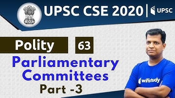 4:00 PM - UPSC CSE 2020 | Polity by Pawan Sir | Parliamentary Committees (Part-3)