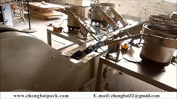 Screws and hardware parts packing machine with counting,filling, sealing system