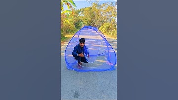 Fast Setup 2 Person Foldable Mosquito Net #unboxingvideo #shorts
