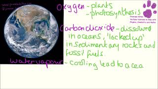 Changes to the atmosphere, example 6 mark answer.