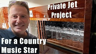 CABINET ACCESSORIES FOR A COUNTRY MUSIC STAR'S PRIVATE JET