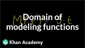 Domain of modeling functions | Functions and their graphs | Algebra II | Khan Academy