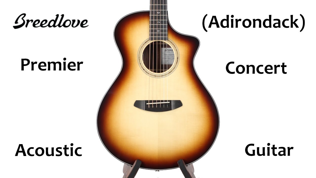 Breedlove Premier Concert Burnt Amber CE | Adirondack East Indian