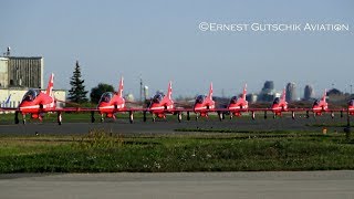 Royal Air Force Red Arrows (Visit Toronto) Arriving and Departing | Toronto Pearson Int'l