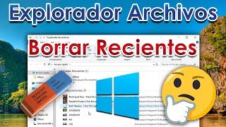 Clear and disable recent file history in Quick Access on Windows 10 computer explorer screenshot 2