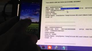 Sony code error unsuccessful unlock