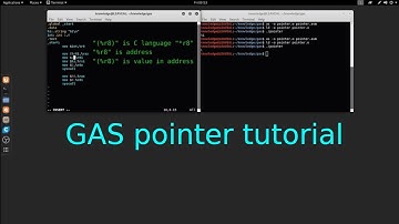 GAS x64 GNU Assembler pointer tutorial in Linux