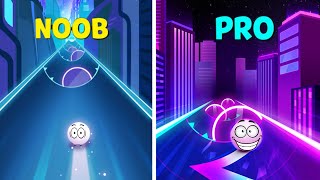 NOOB vs PRO - Beat Roller - Music Ball Race screenshot 3