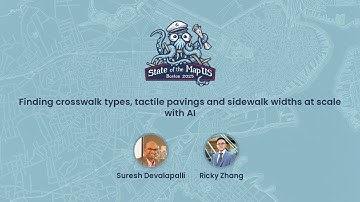 Finding crosswalks, tactile pavings and sidewalk widths with AI ~ Suresh Devalapalli & Ricky Zhang