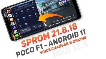 POCO F1 - MIUI 12.5 SP Rom 21.8.18 - Android 11 - Game Turbo 4.0 With Voice Changer - Installation