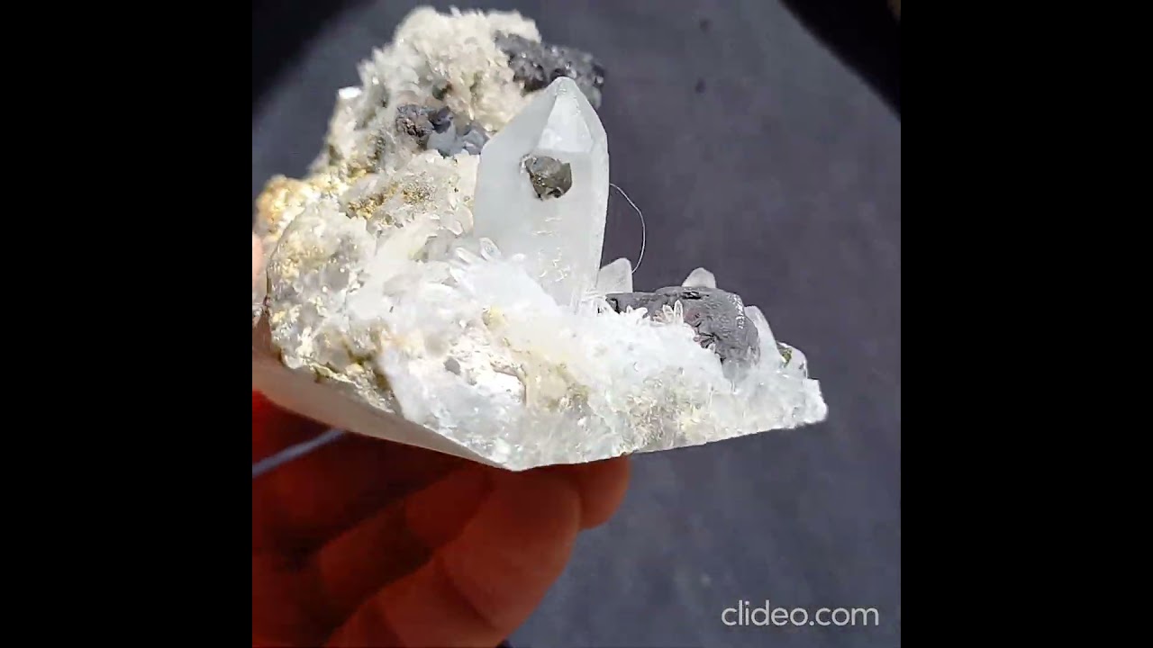 3.05 GALENA, QUARTZ, MARMATITE crystals (Nikolaevskoye Mine, Dalnegorsk, Russia)