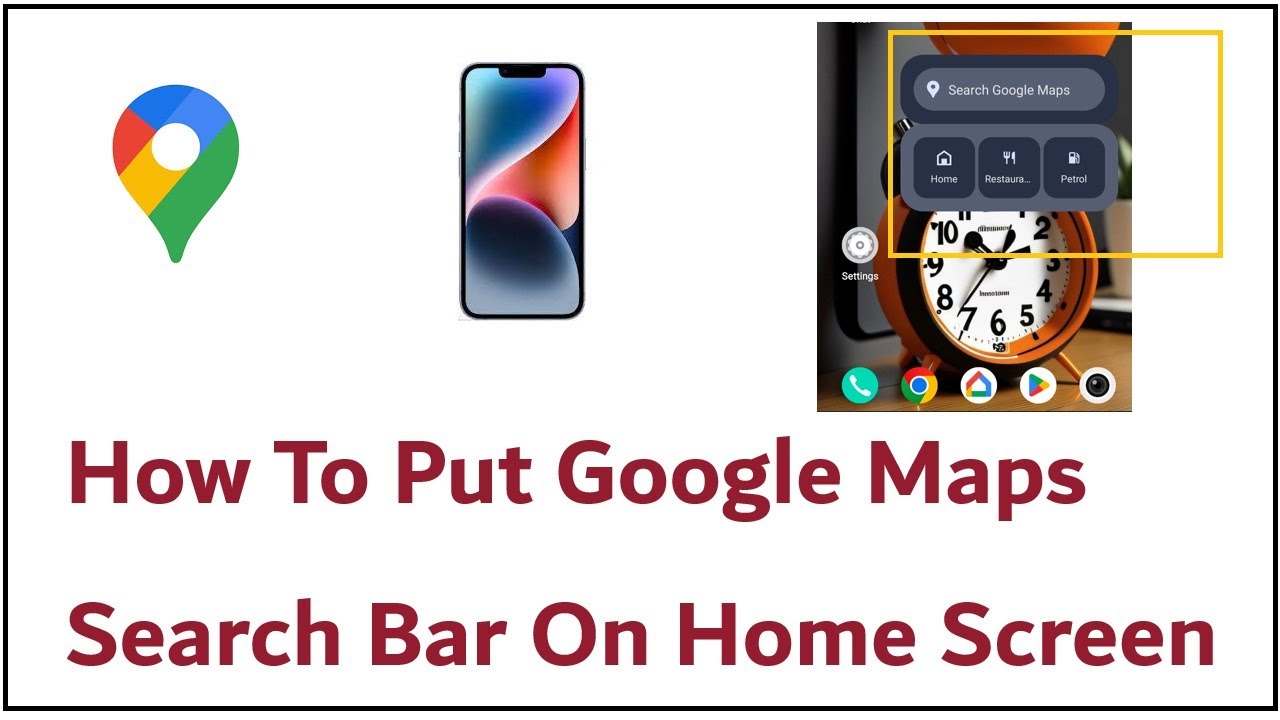 How To Put Google Maps Search Bar On Home Screen