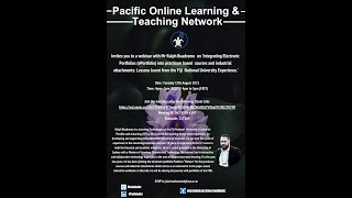 PacOnlineNet Webinar #5/2021 Integrating ePortfolio into practicum based courses