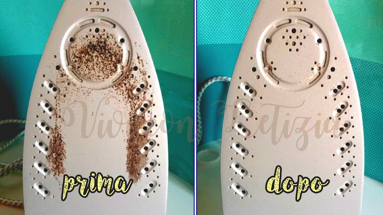 How to CLEAN dirty IRON with BURNED PLATE and how to REMOVE BLACK - life  hacks ita 
