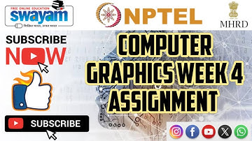 computer graphics  || WEEK-4 Quiz assignment Answers 4 2024 || NPTEL