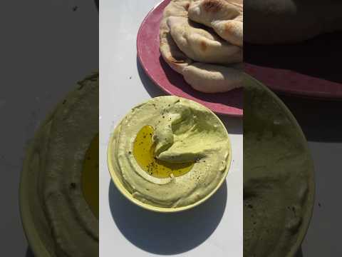 Making hummus with