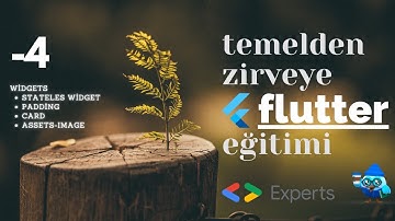 Temelden Zirveye Flutter: #4 Stateless widget, padding, card ve image widgetları