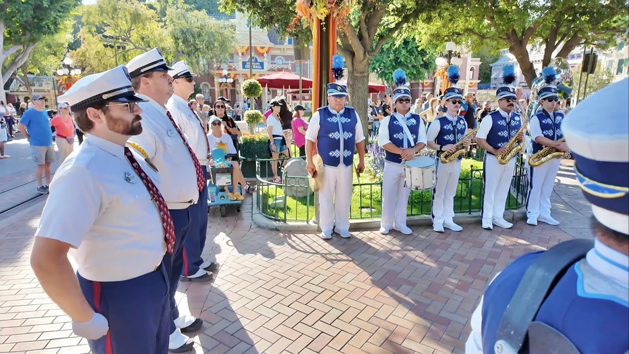 Patriot Day At Disneyland - Walt Disney Animatronic & Plaza Inn / Honoring America With Flag Retreat