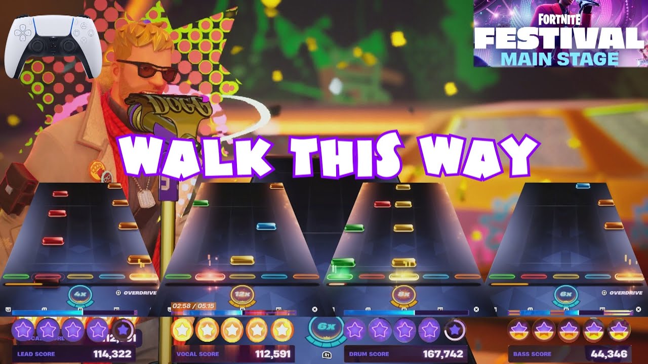 Walk This Way by Run DMC ft. Aerosmith - Fortnite Festival Expert Full ...