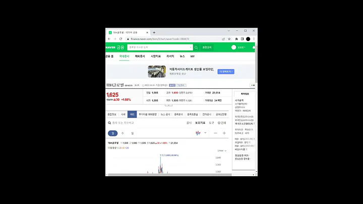 반일 관련주 TBH글로벌 1분 분석