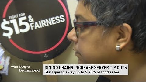 MINIMUM WAGE - Filthy, scummy restaurateurs extort higher % server tip outs, avoid wage hike payouts