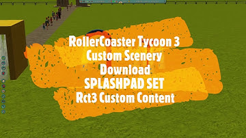 RollerCoaster Tycoon 3 Custom Scenery Download SPLASHPAD SET Rct3 Custom Content