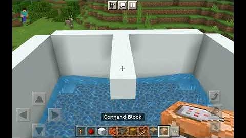 How to make Unlimited Iron Farm with command block in Minecraft  pe || maxboi