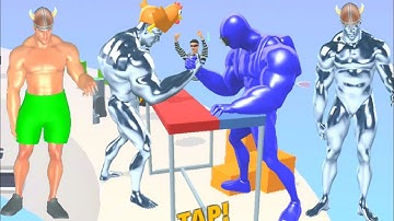 Noob vs Pro vs Hacker in Muscle Rush Gameplay all level  58_60 new update