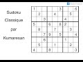 Sudoku classique par kumaresan grille difficile