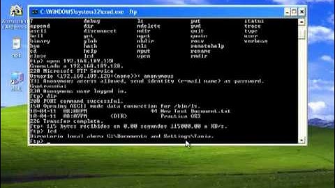 Acceder y Administar servidor FTP por linea de comandos