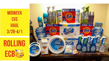 Mid week CVS haul || rolling ecb to get low Oop || 3/28/2023