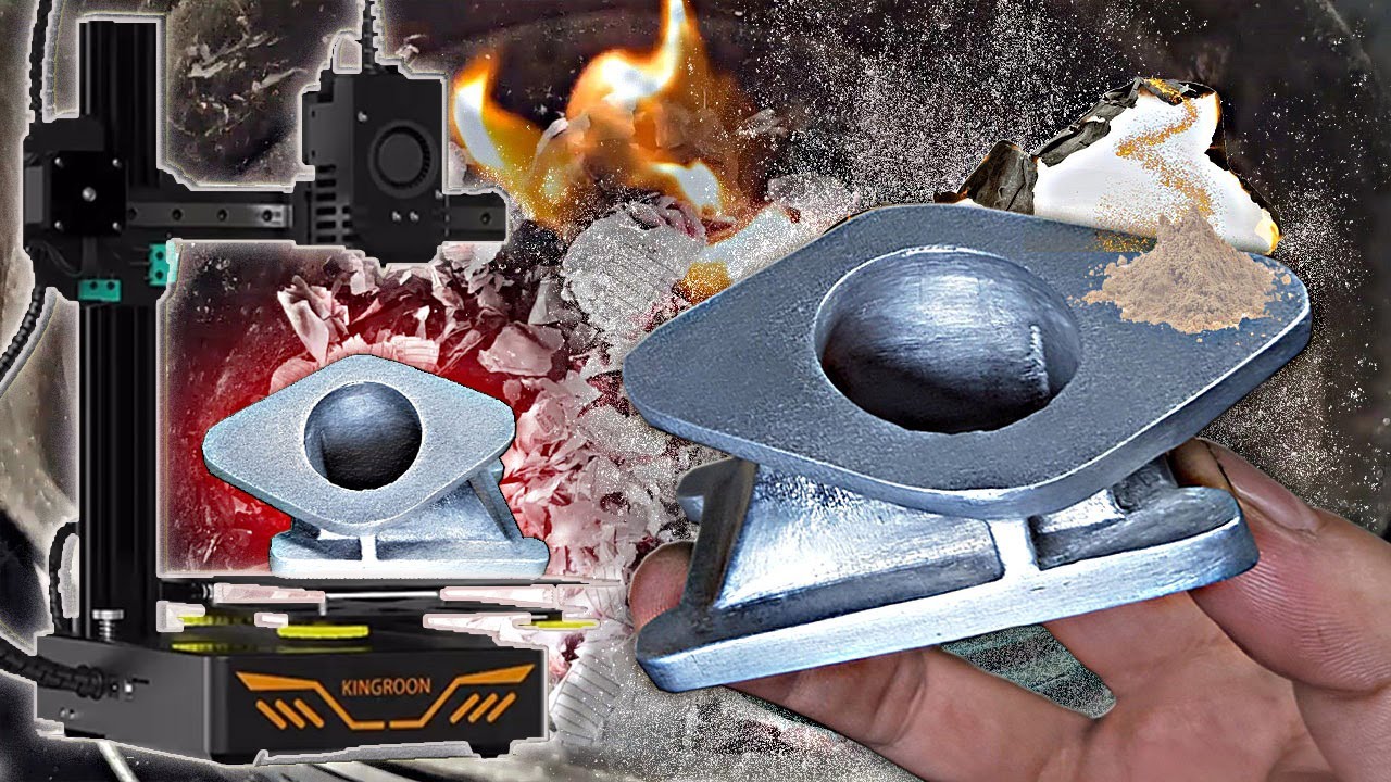 Добавил пепел в гипс и обомлел от результата  Литье алюминия с маленьким помошником kingroon kp3s