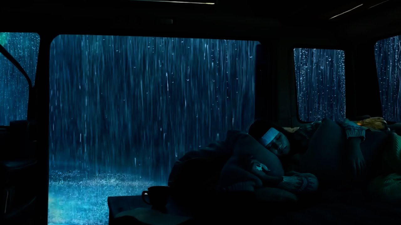 Rain Sounds For Sleeping - Instant Sleep in 3 Minutes with Heavy ...