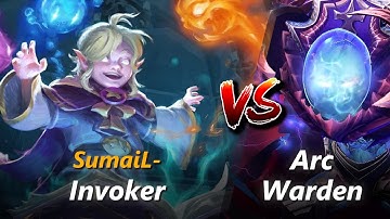 How to Invoker mid vs Arc Warden (feat. SumaiL-) | First 10 minutes