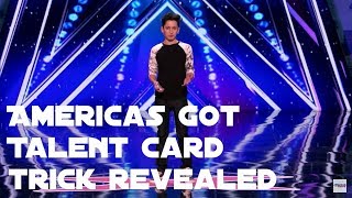 Americas Got Talent Henry Richardson Card Trick Revealed! @Hester23BearsCHx