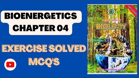 Bioenergetics exercise solved MCQ